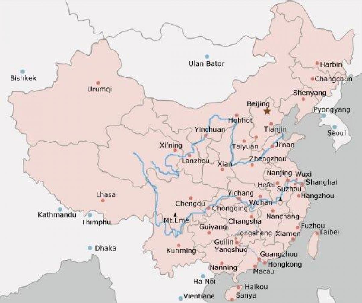 peta bandar-bandar China