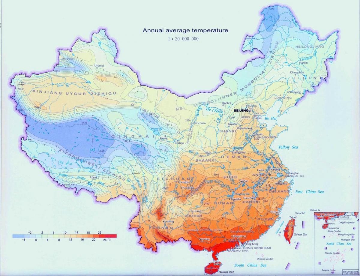 cuaca peta China