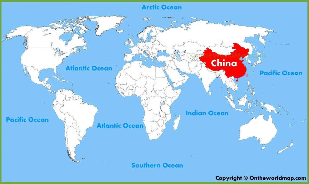 China pada peta dunia