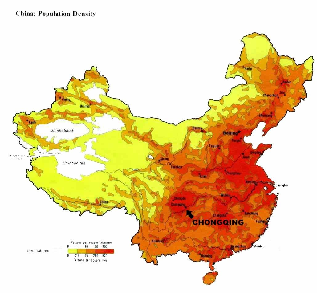 penduduk peta China
