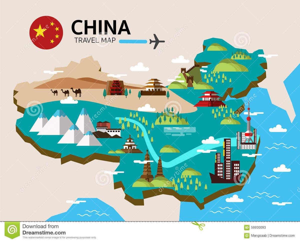 peta perjalanan China
