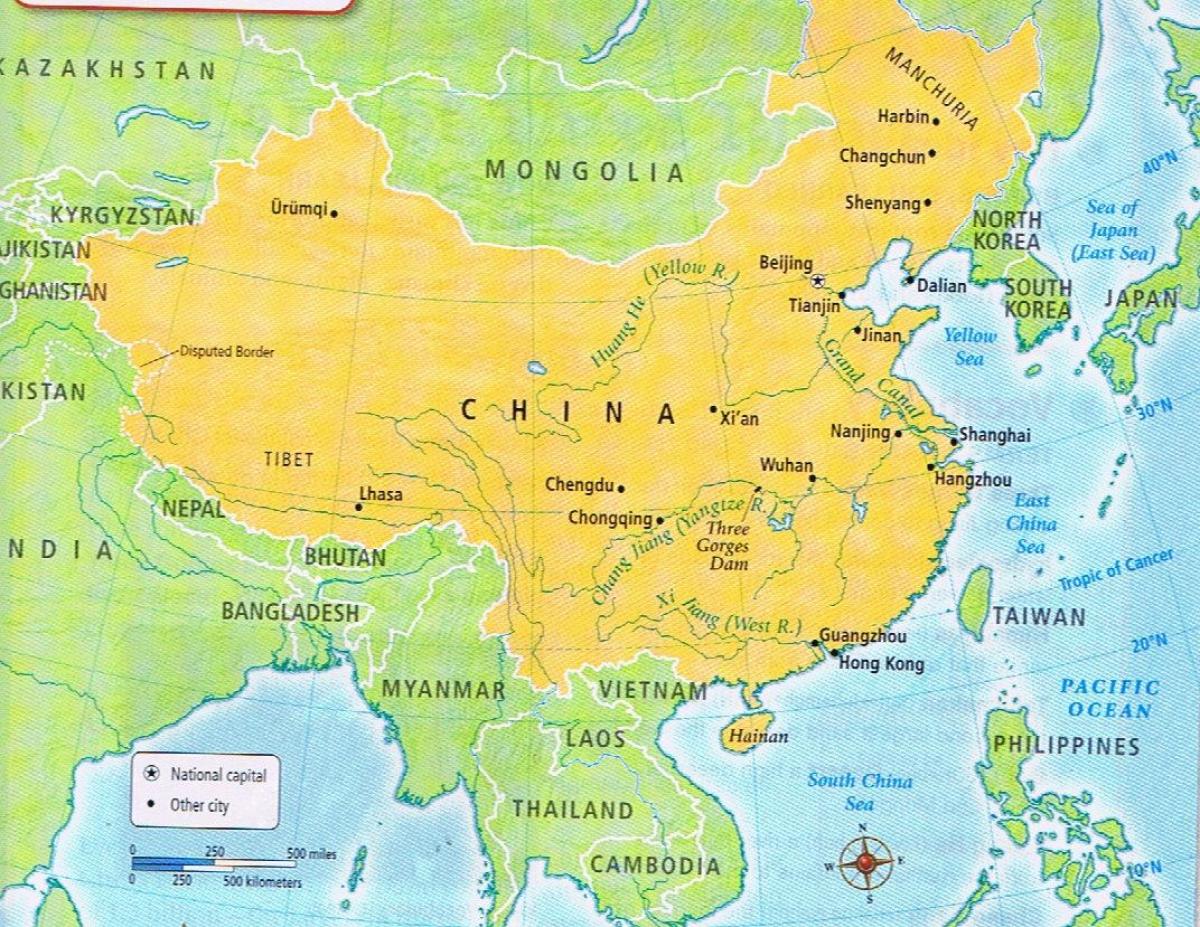 peta China sempadan