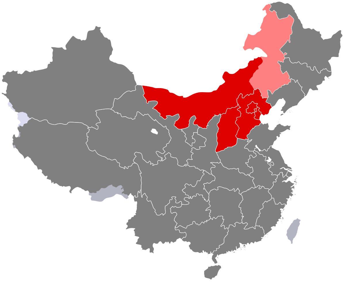 peta utara China