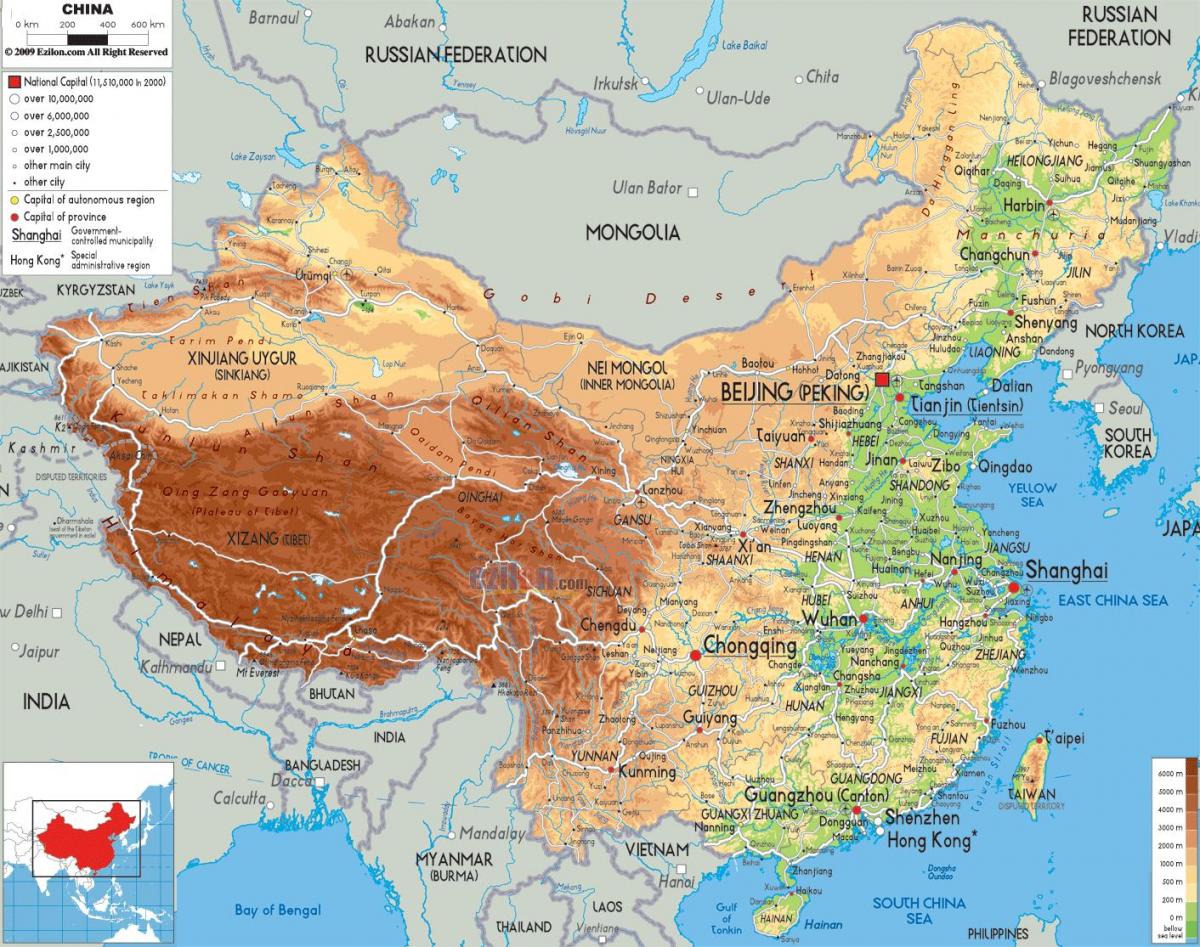 fizikal peta China
