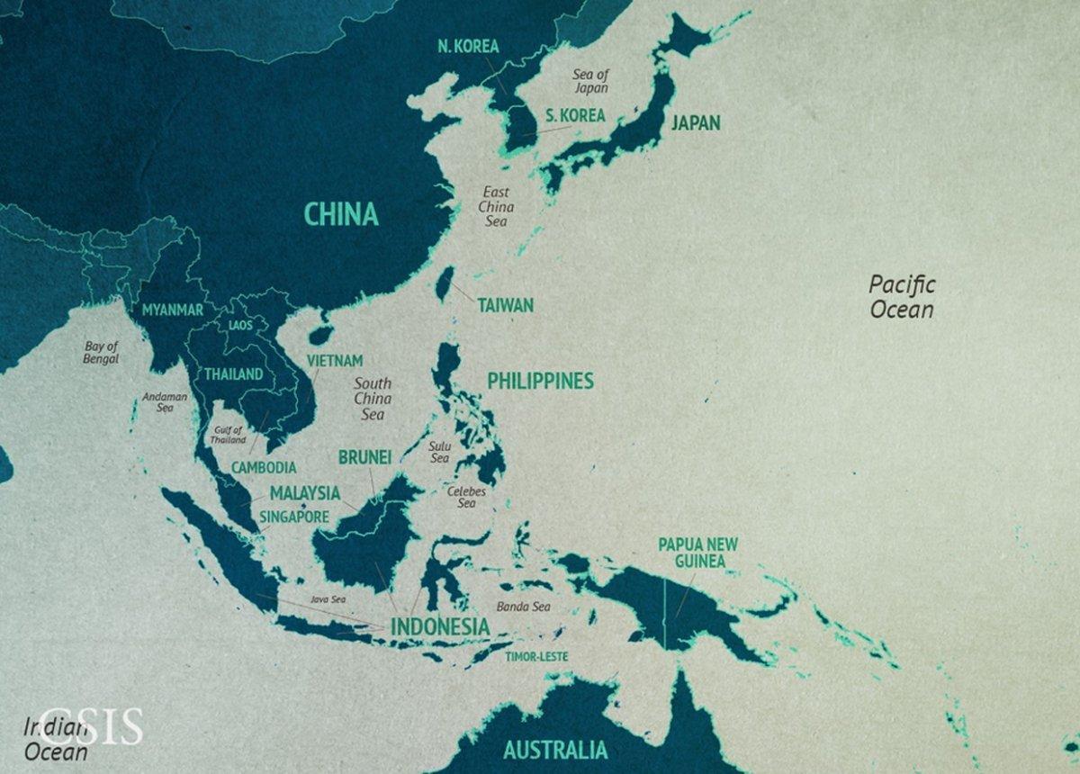 China laut Cina selatan peta