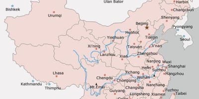 Peta bandar-bandar China