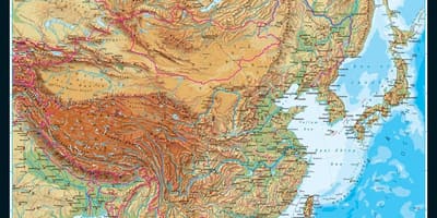 Peta topografi China