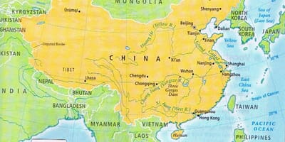 Peta China sempadan