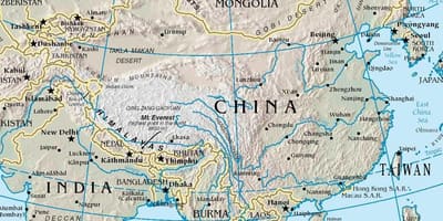 Sungai peta China