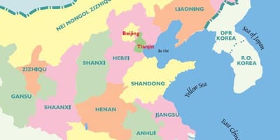 Peta timur China