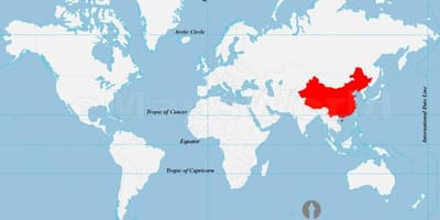 Cina peta dunia