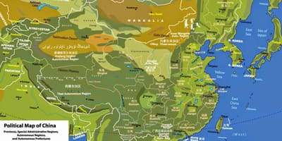 Geografi fizikal peta China