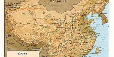 Peta geografi China