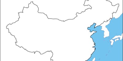 China peta kosong