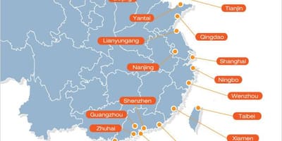 Peta pelabuhan cina