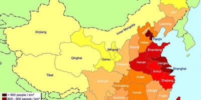 Peta penduduk China