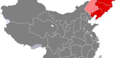Timur laut China peta