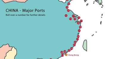 Pelabuhan China peta