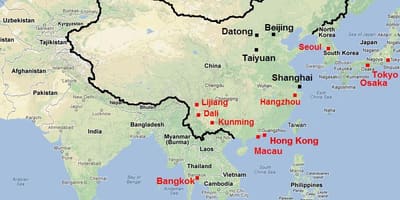 Selatan China peta