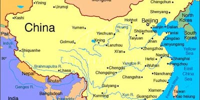 China peta terperinci